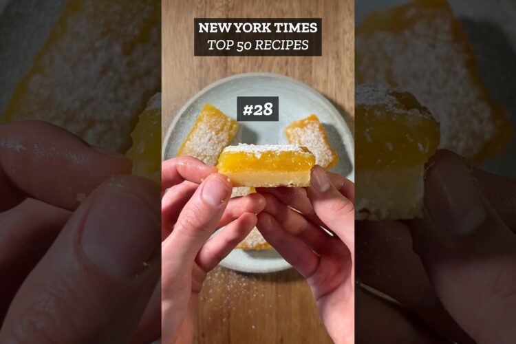 Trying Every Recipe on the NYT Top 50 List | Lemon Bars with Olive Oil and Sea Salt by Melissa Clark