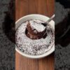 Microwave Chocolate Lava Mug Cake ☕️✨ #easyrecipe #nutella #chocolate #mugcake