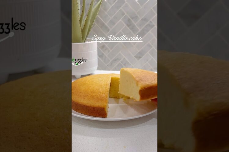 Super moist vanilla cake , detailed recipe on my channel