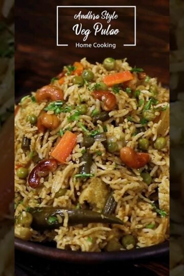 "Authentic Andhra Style Veg Pulao Recipe" #shorts