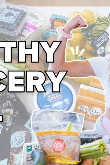 high protein GROCERY HAUL to lose weight | healthy meal ideas + free detox