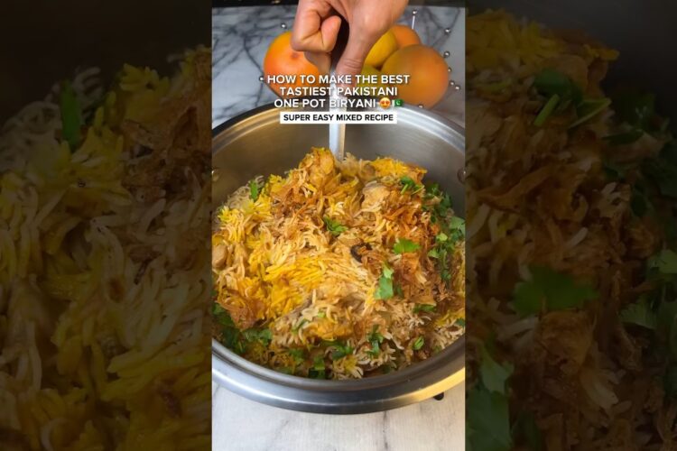 How to make the best easiest one pot mixed chicken biryani #recipe #easyrecipe y