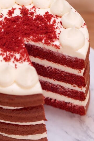 Best Ever Red Velvet Layer Cake Recipe! | Cupcake Jemma