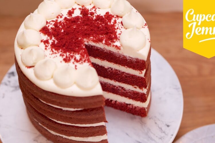 Best Ever Red Velvet Layer Cake Recipe! | Cupcake Jemma