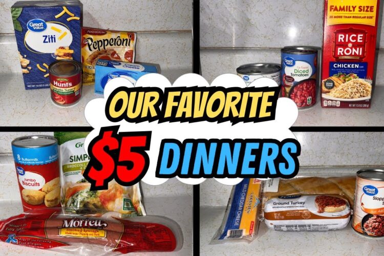 The BEST $5 Dinners That Are Kid Approved ✅ || Budget Friendly Meals For Families