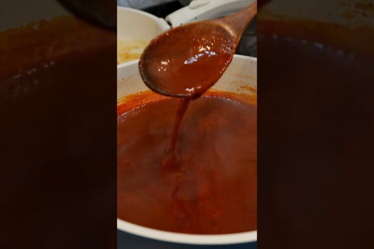 Quick Enchilada Sauce in 6 Minutes #shorts #recipe