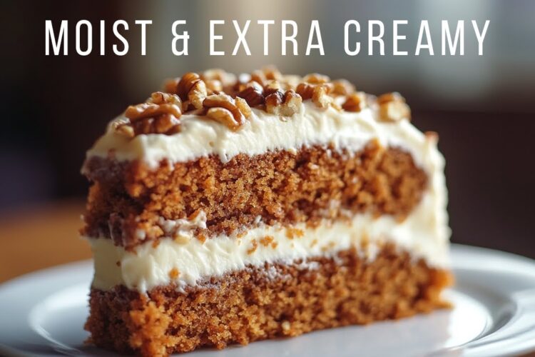 Carrot Cake So Good, Even Rabbits Will Be Jealous! 🐰😂 Super Moist, Extra Creamy & Easy to Make!