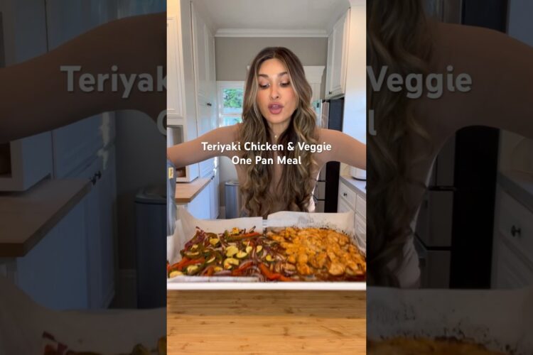 Teriyaki chicken & veggie one pan meal!!