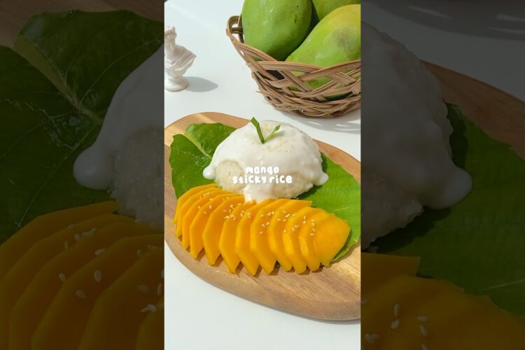 resep mango sticky rice! #shorts