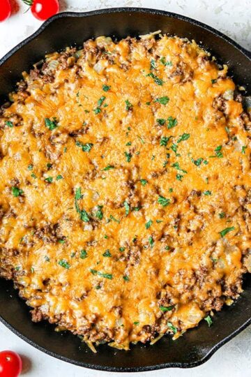 Easy KETO Cheeseburger Casserole Recipe | Low Carb Keto Dinner Recipes With Ground Beef