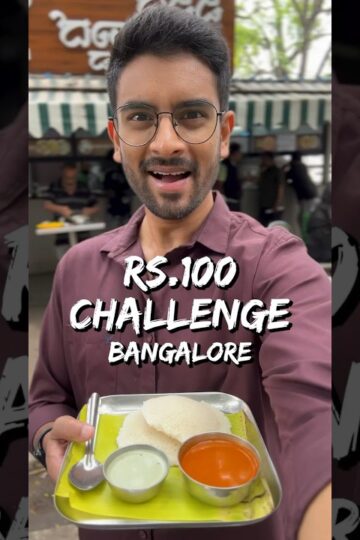 Can I Eat for ₹100 in Bangalore for 24 Hours?! 💰😳🍛