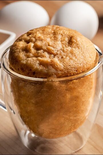 3 Ingredient Peanut Butter Mug Cake - Dished #Shorts