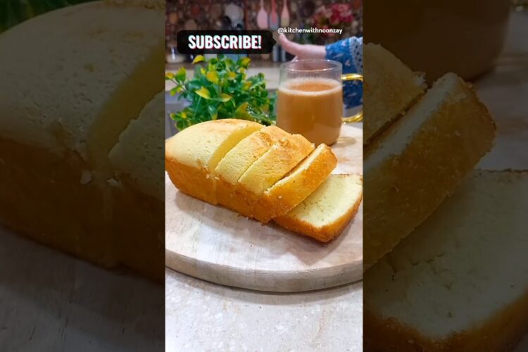 Tea Cake Recipe By Kitchen With Noonzay | #teacakewithoutoven #shorts #viralshorts #cookingshorts