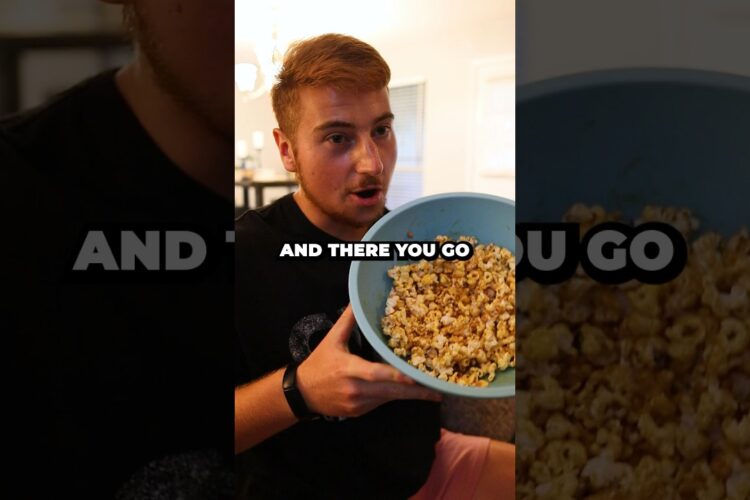 HIGH PROTEIN POPCORN RECIPE 🍿🤯 #Shorts