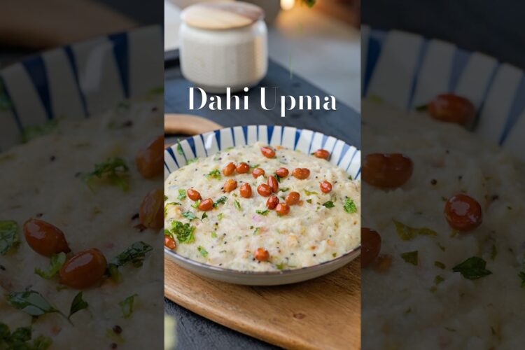 Trending Dahi Upma | easy Breakfast recipe | lunch | Indian food | Upma recipes | healthy #recipe