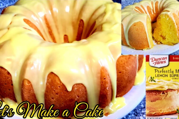 Let's Make a Cake| Duncan Hines Lemon Bundt Cake| #Cake