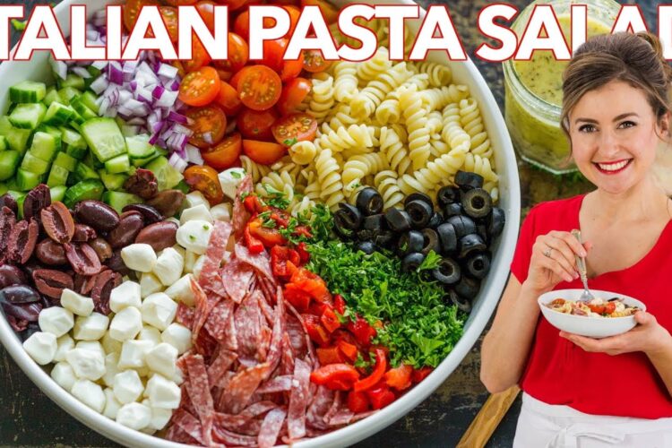 Italian Pasta Salad Recipe + Homemade ITALIAN DRESSING