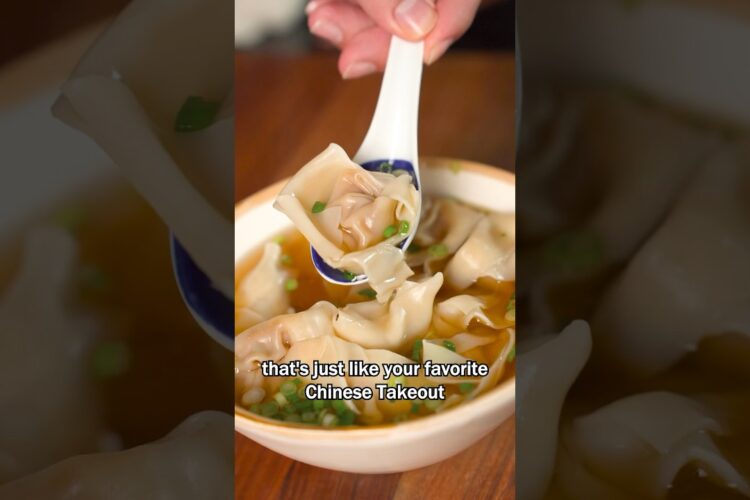 WONTON SOUP Better Than Chinese Takeout!