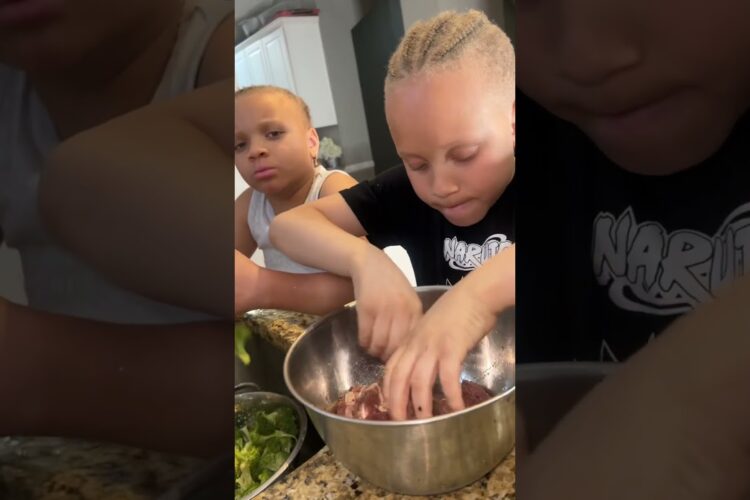 Kids cooking dinner for family!