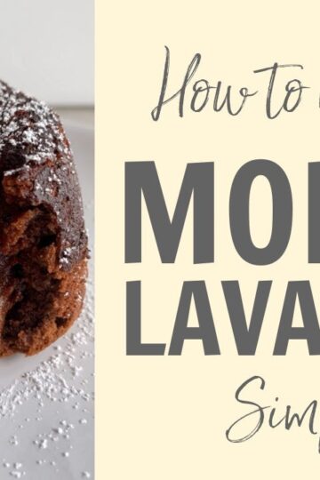 How to make a Chocolate Molten Lava Cake! Recipe #Shorts
