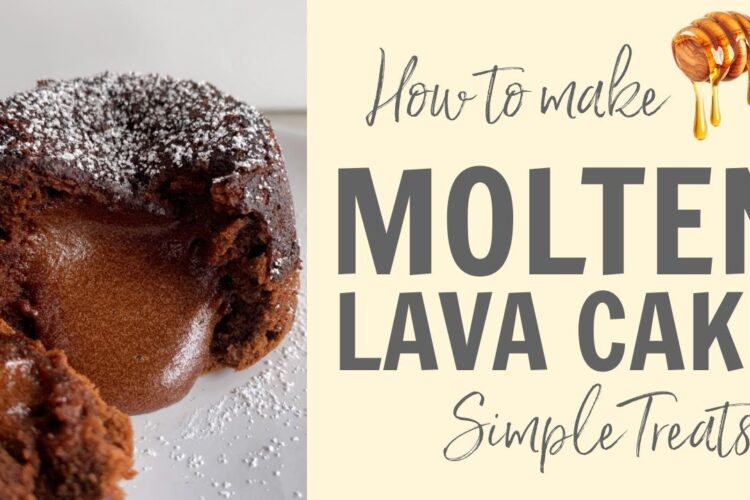 How to make a Chocolate Molten Lava Cake! Recipe #Shorts