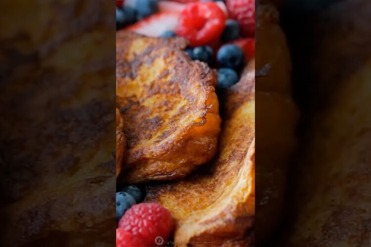 Easy French Toast Recipe  #shorts