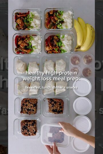 Healthy meal prep ideas for weight-loss (high protein)