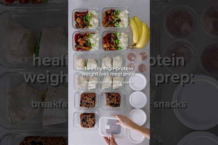Healthy meal prep ideas for weight-loss (high protein)