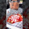 Funnel Cake with Cheesecake bites and Strawberries! #funnelcake #funnelcakes #foodieherb