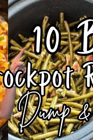 TOP 10 BEST DUMP & GO CROCKPOT DINNERS | The Easiest Crockpot Recipes!