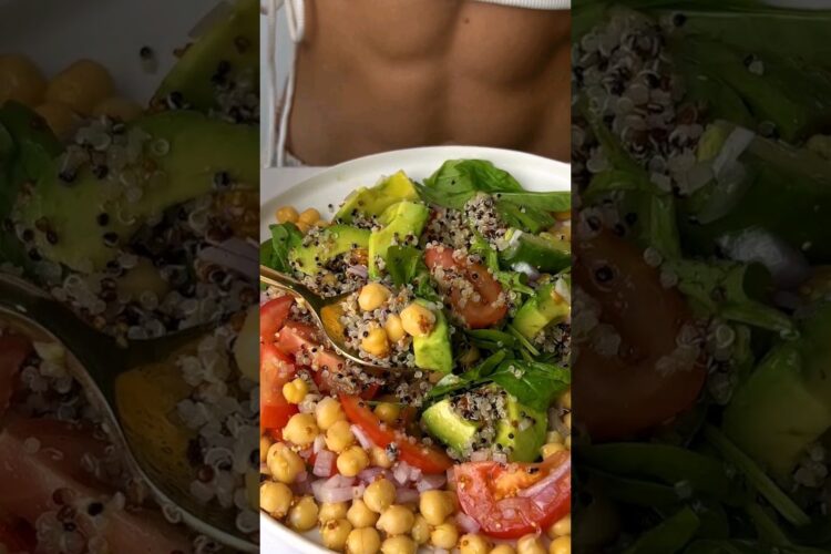 Chickpea Salad 🤤 Quick & easy meal prep!
