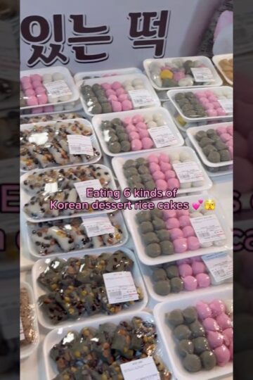 Eating 6 kinds of Korean dessert rice cakes #food #eating #mukbang