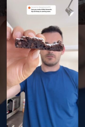 Kitkat brownies ! 🤤