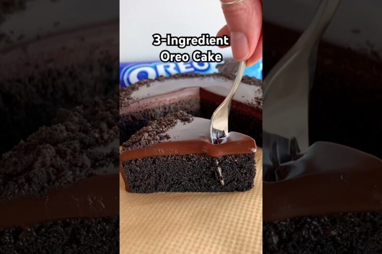 3-Ingredient Oreo Cake #shorts #oreo #baking