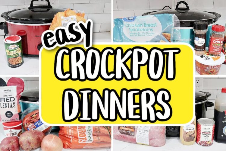 5 DUMP & GO CROCKPOT DINNERS | The EASIEST Tasty Slow Cooker Recipes | NEW for 2025 Crockpot Recipes