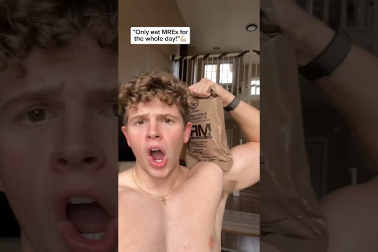 Eating Military MRE foods for the whole day!