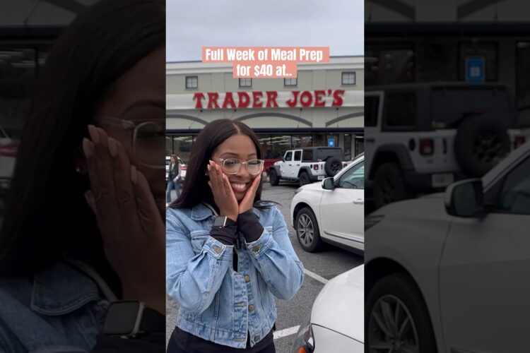 How I spent $40 at Trader Joe’s for a full week of food. #affordablemeals #mealpreptips #traderjoes
