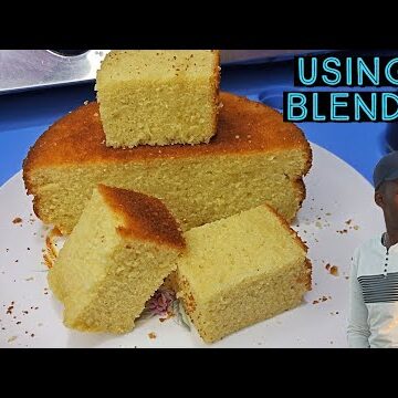 Vanilla cake in a blender! You don't need a mixer to make this yummy Vanilla cake || Blender Cake