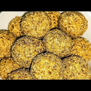 Evening Protein Rich Snacks Recipe | Healthy Peanut Sesame Laddu