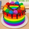 Mini Rainbow Cake Recipe With Chocolate | Stunning Rainbow Cake Decoration Ideas