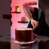 How to cover a cake with chocolate ganache #shorts