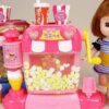 Baby Doll Pop corn maker toy and PlayDoh play