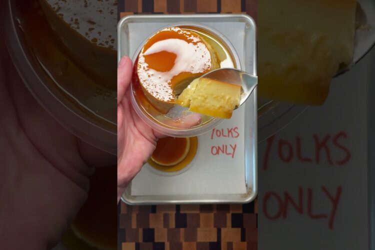 Flan + The Effect of Using Whole Eggs vs Egg Yolks