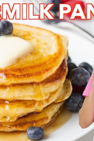 My Go-to Super Easy Buttermilk Pancakes Recipe