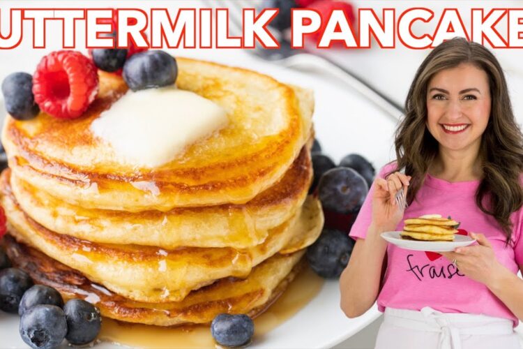 My Go-to Super Easy Buttermilk Pancakes Recipe