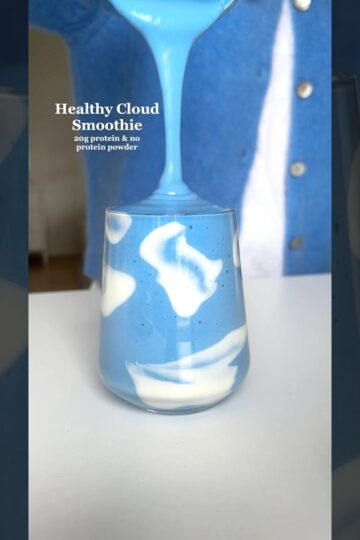 Healthy Cloud Smoothie☁️🩵 #healthyrecipes #smoothie #easyrecipes