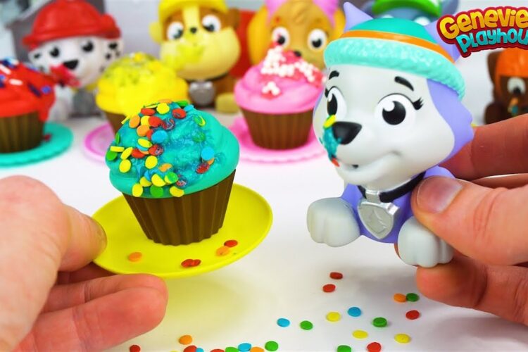 Learn Colors and Shapes with Paw Patrol Cupcakes!