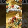 Creamy Tuscan Chicken Only 357 Calories! #tuscanchicken #easycook #chickenrecipe