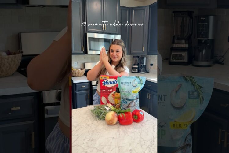 30 minute aldi meal 👏🏼 recipe in the comments! #easydinner #dinnerrecipe #dinnerideas