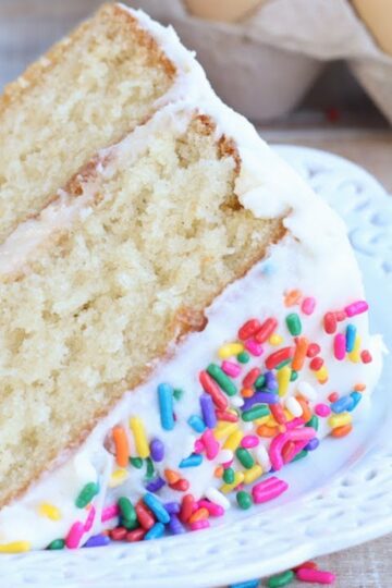 The BOMB Vanilla Cake Recipe From-Scratch! ((So Fluffy!))